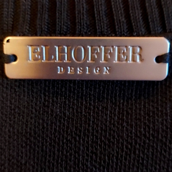 Elhoffer Design NWOT Orange & Black Spider-Man Shell Knit Sweater Size M - Picture 6 of 6